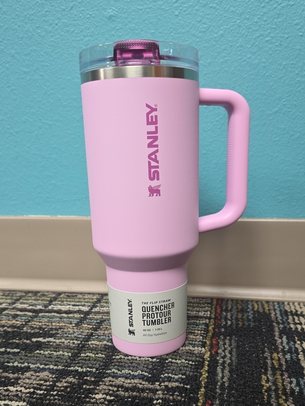 Stanley Pink Quencher ProTour Tumbler with Handle